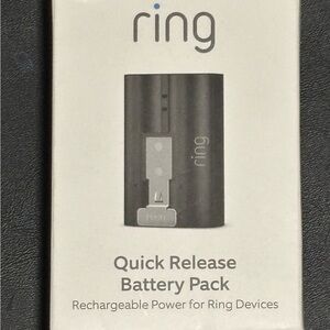 Ring Quick Release Battery Pack Rechargeable Black for Ring Devices